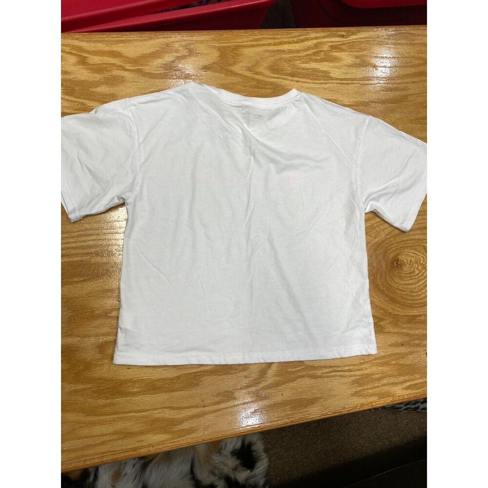 Champion Activewear T-Shirt women XL White Short Sleeve Graphic Logo B61 - Picture 7 of 7